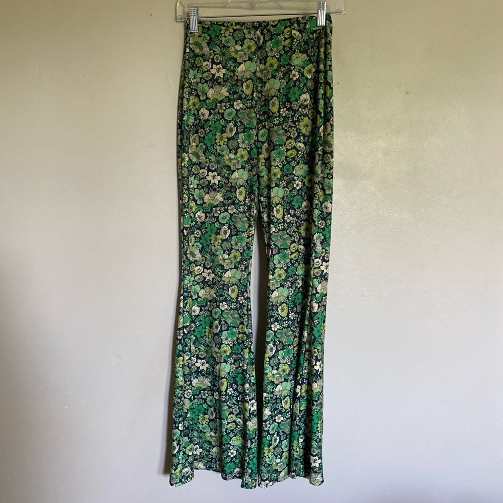 Zara Floral Bellbottom Pants